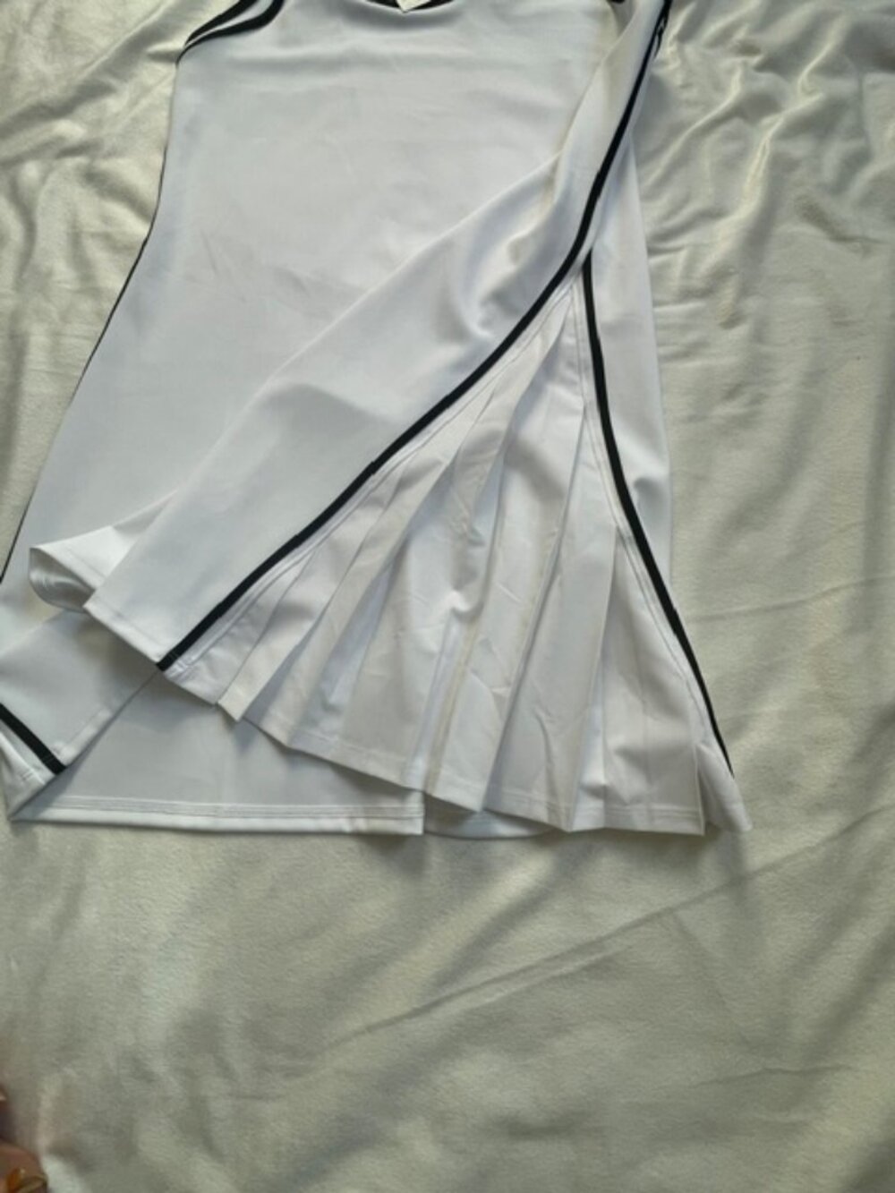 CALIA Women's Vented Fitness Court Dress, White, Size M - Picture 6 of 8